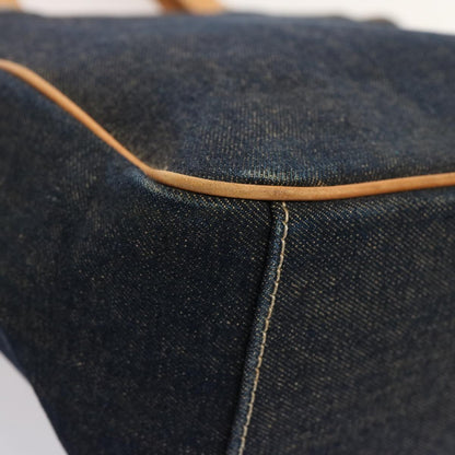 BURBERRY Blue Label Hand Bag Denim Navy Auth bs14732