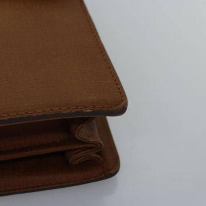 BURBERRYSs Clutch Bag Leather Brown Auth bs14900