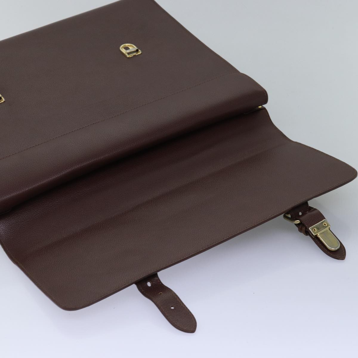 BURBERRYSs Hand Bag Leather Brown Auth bs14914