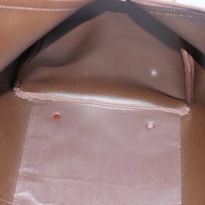 BURBERRYSs Nova Check Boston Bag Canvas Beige Auth bs15037