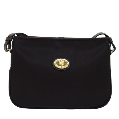 BURBERRYSs Shoulder Bag PVC Leather Brown Auth bs15062