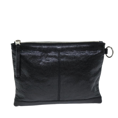 Balenciaga Clutch Bag Leather Black 273021 Auth bs15132