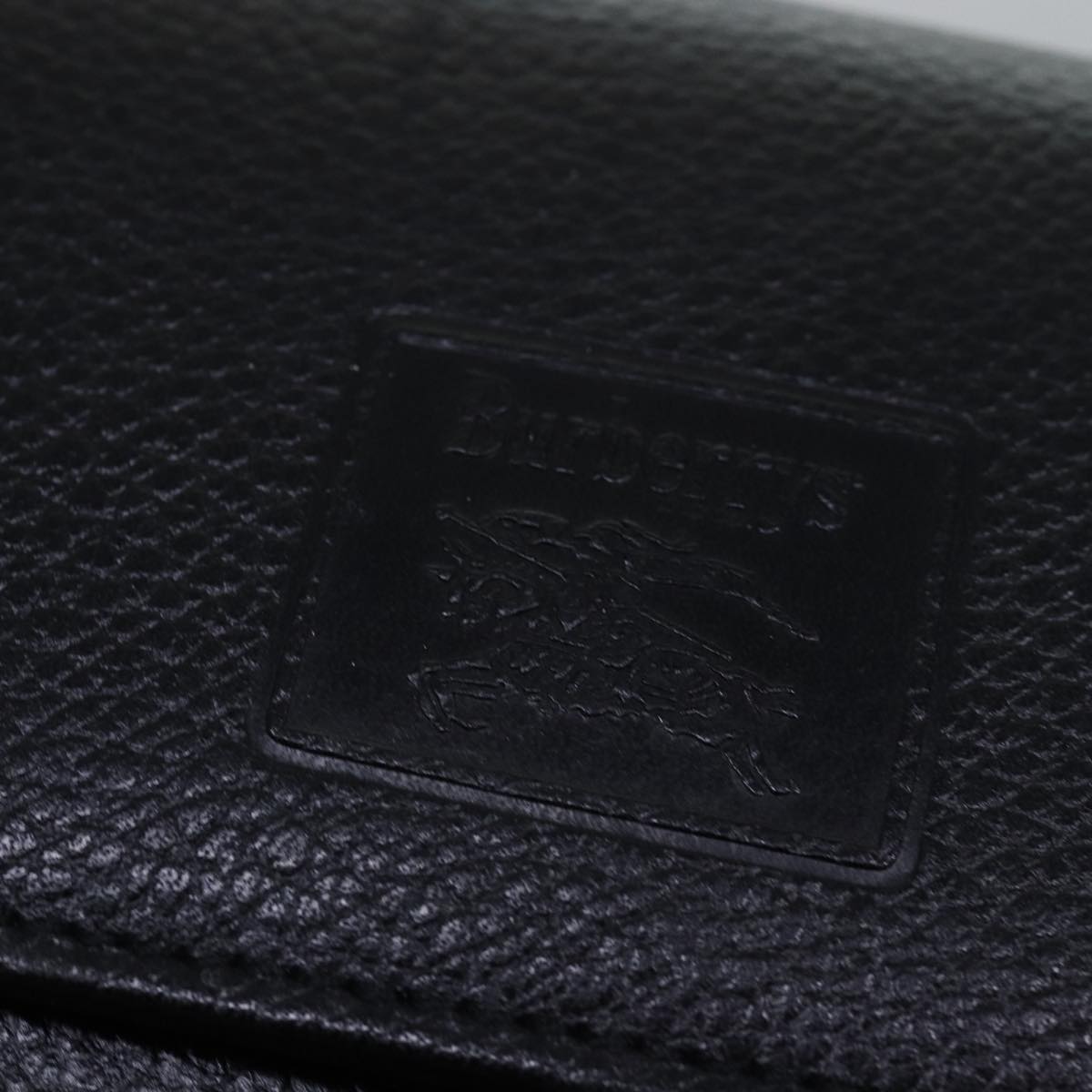 BURBERRYSs Shoulder Bag Leather Black Auth bs15151