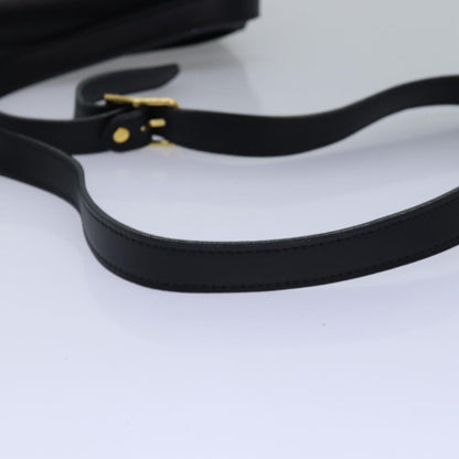 BURBERRYSs Shoulder Bag Leather Black Auth bs15151