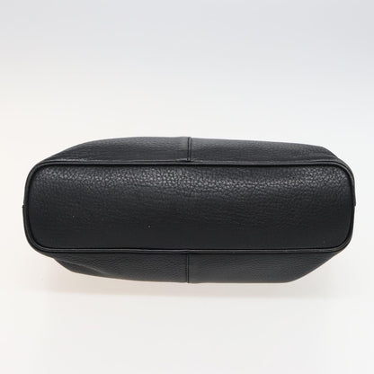 BURBERRYSs Hand Bag Leather Black Auth bs15308