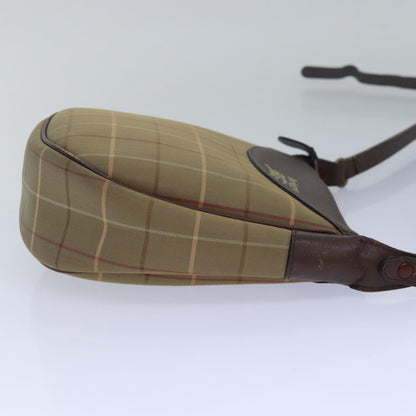 BURBERRYSs Nova Check Shoulder Bag Canvas Brown Auth bs15361