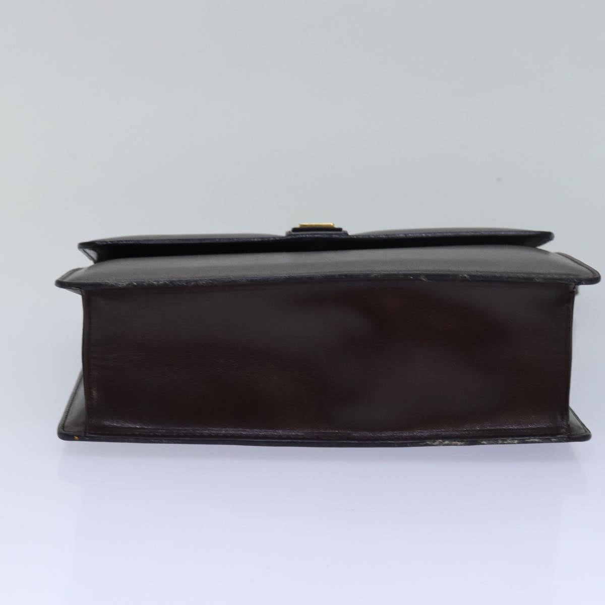 BURBERRYSs Nova Check Hand Bag Leather Brown Auth bs15451