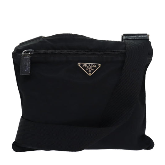 PRADA Shoulder Bag Nylon Black Auth bs15593