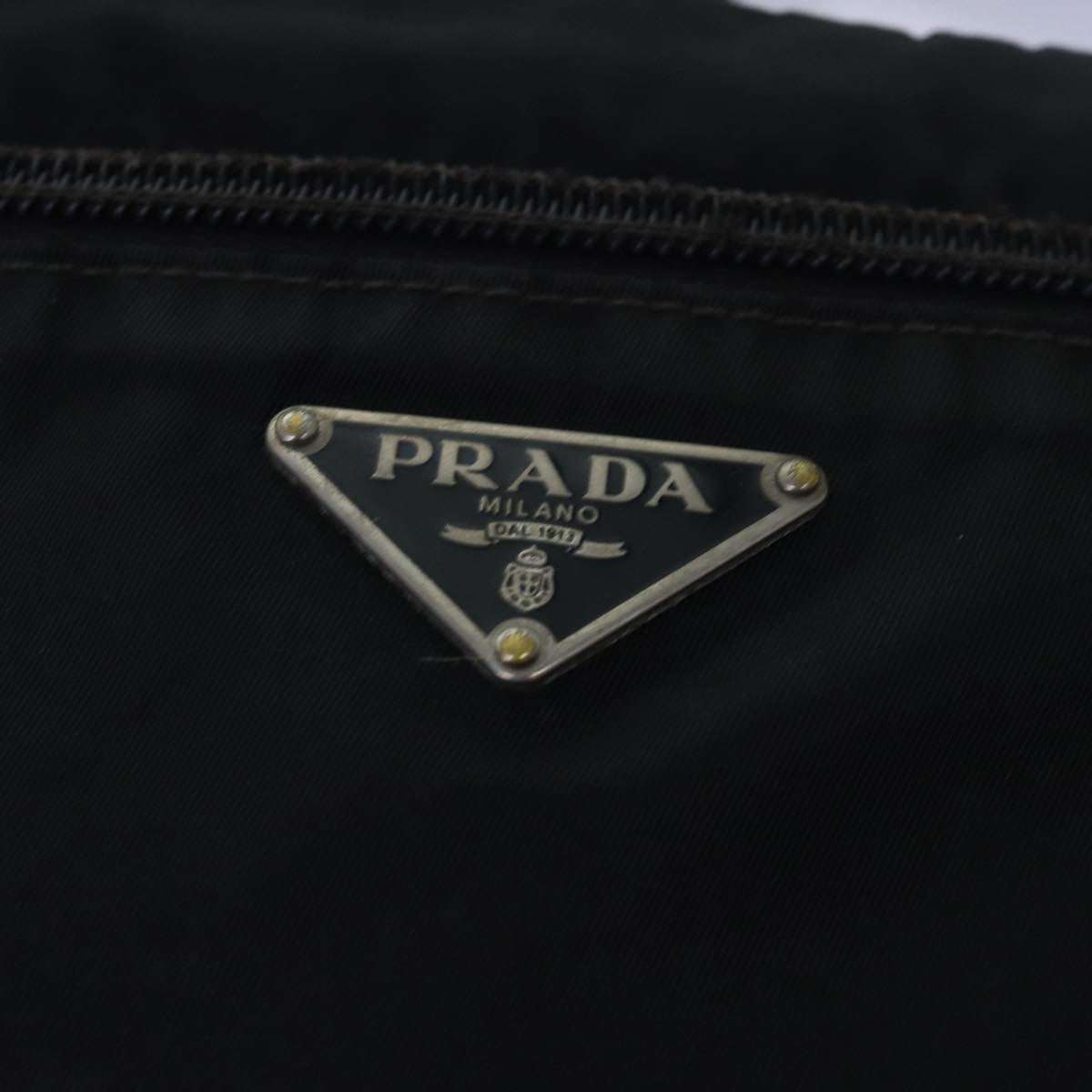 PRADA Shoulder Bag Nylon Black Auth bs15593