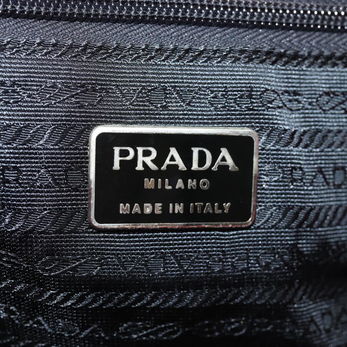 PRADA Hand Bag Nylon Red Auth bs15597