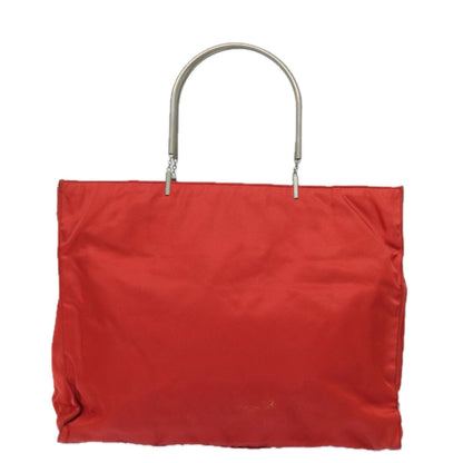 PRADA Hand Bag Nylon Red Auth bs15597