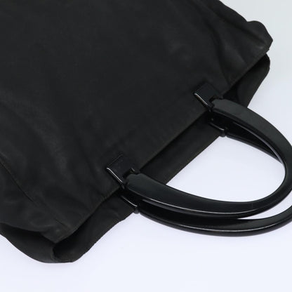 PRADA Hand Bag Nylon Black Auth bs15599