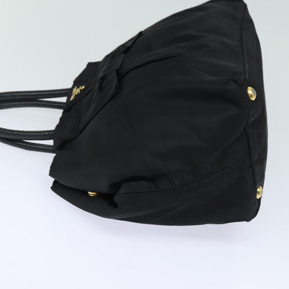 PRADA Hand Bag Nylon Black Auth bs15603