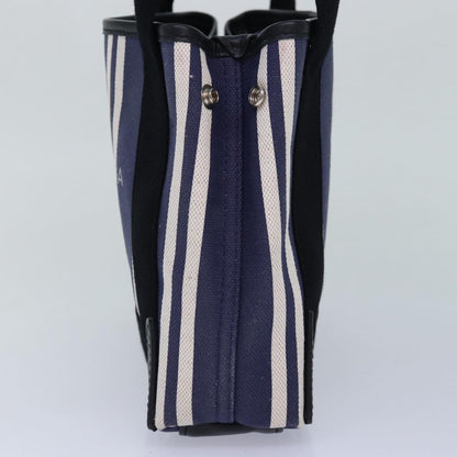 Balenciaga Navy Cabas XS Hand Bag Canvas 2way Navy 390346 Auth bs15772