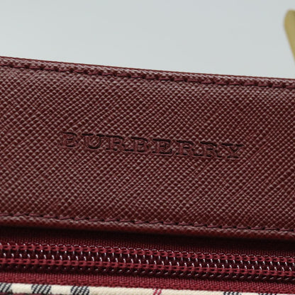 BURBERRY Nova Check Shoulder Bag Canvas Beige Auth bs15797