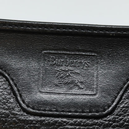 BURBERRYSs Clutch Bag Leather Black Auth bs15805