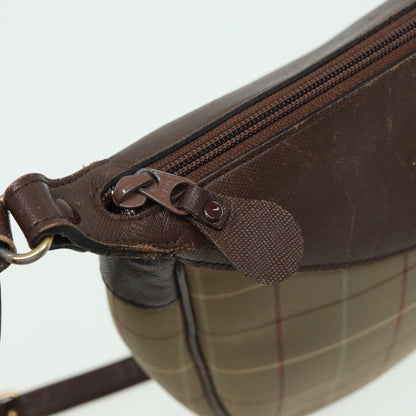 BURBERRYSs Nova Check Shoulder Bag Canvas Beige Brown Auth bs15807