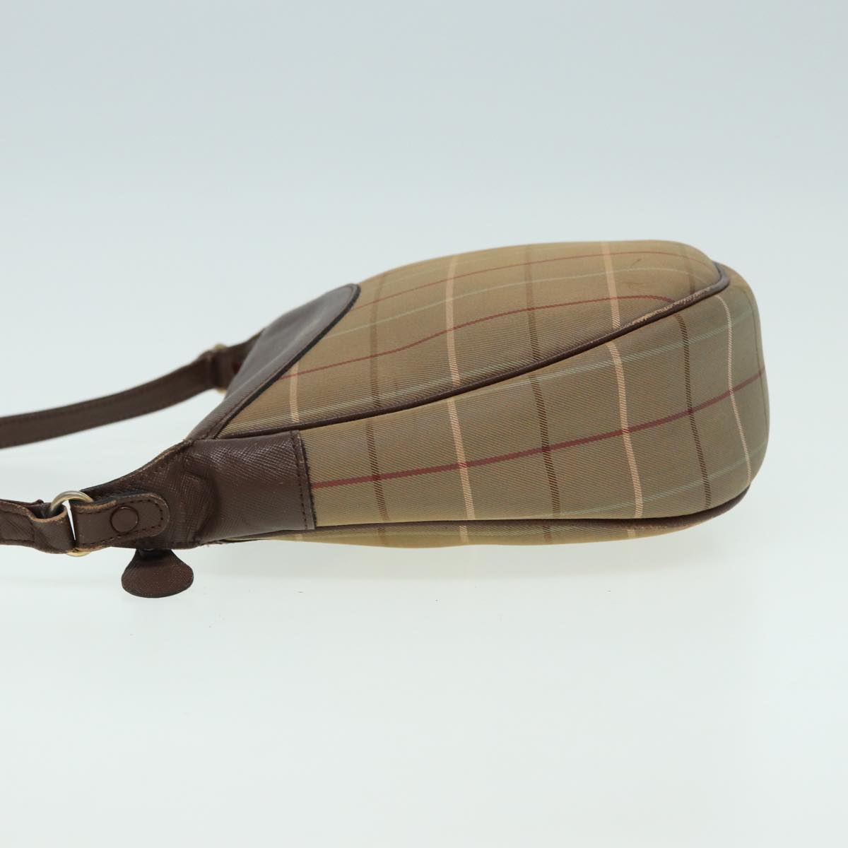 BURBERRYSs Nova Check Shoulder Bag Canvas Beige Brown Auth bs15807