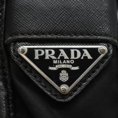 PRADA Shoulder Bag Nylon Black Auth bs15813