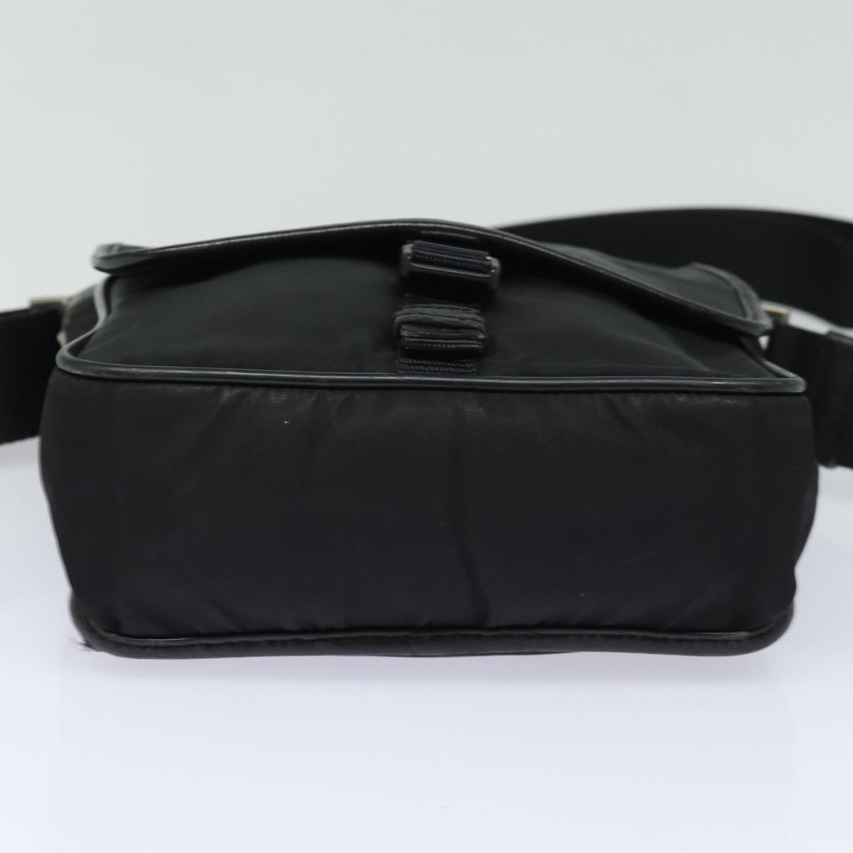 PRADA Shoulder Bag Nylon Black Auth bs15813