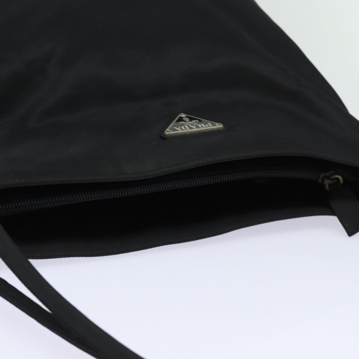 PRADA Shoulder Bag Nylon Black Auth bs15828