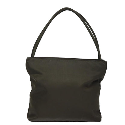 PRADA Shoulder Bag Nylon Khaki Auth bs15829
