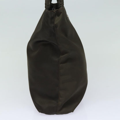 PRADA Shoulder Bag Nylon Khaki Auth bs15829