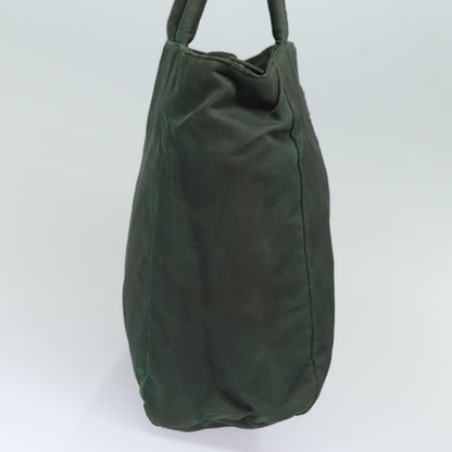 PRADA Hand Bag Nylon Khaki Auth bs15834