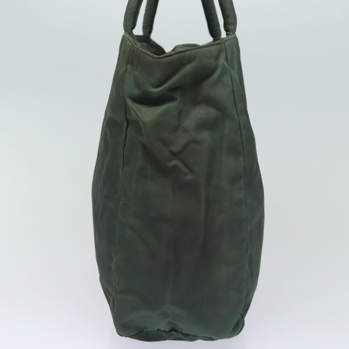 PRADA Hand Bag Nylon Khaki Auth bs15834