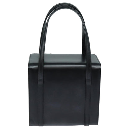 BURBERRYSs Hand Bag Leather Black Auth bs16011