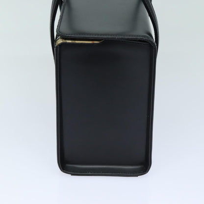 BURBERRYSs Hand Bag Leather Black Auth bs16011