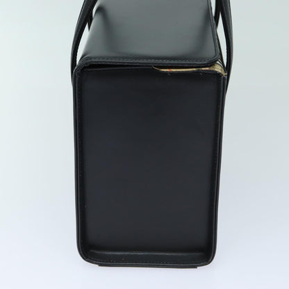 BURBERRYSs Hand Bag Leather Black Auth bs16011