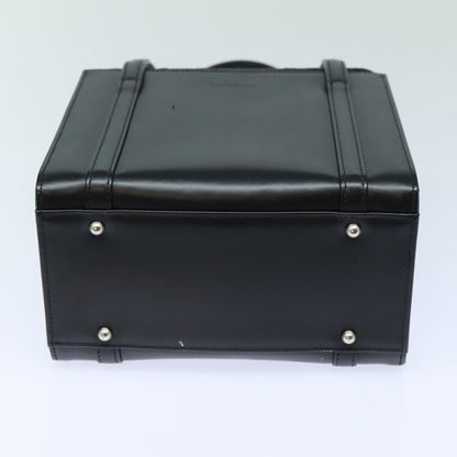 BURBERRYSs Hand Bag Leather Black Auth bs16011