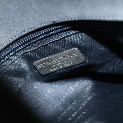 BURBERRY Nova Check Hand Bag Canvas Black Auth bs16015