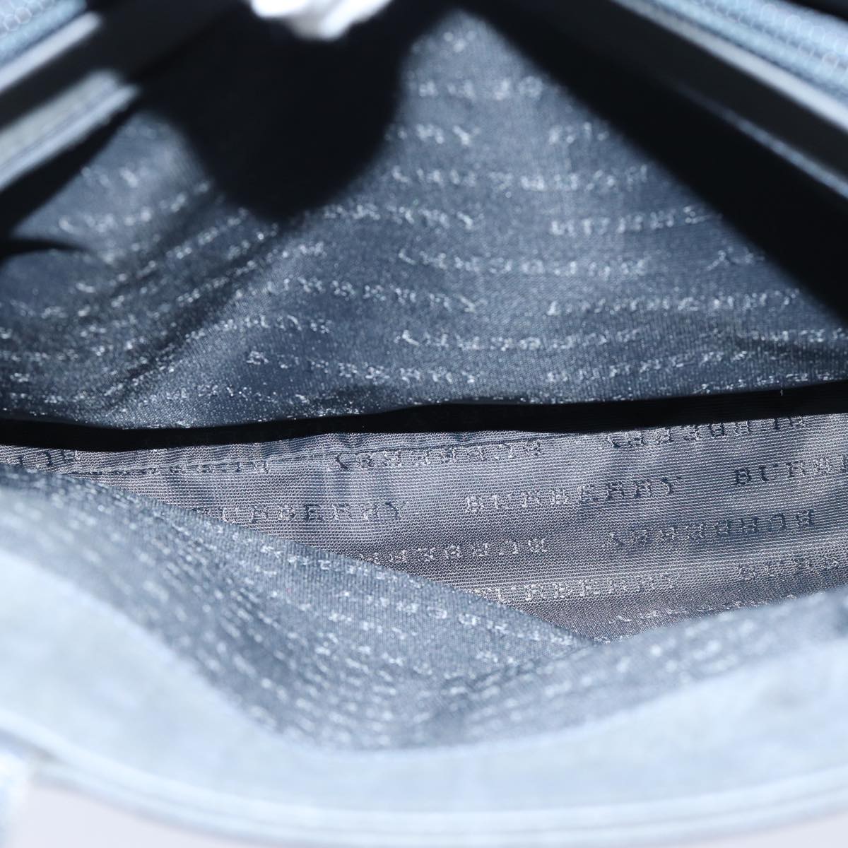 BURBERRY Nova Check Hand Bag Canvas Black Auth bs16015