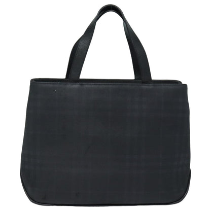 BURBERRY Nova Check Hand Bag Canvas Black Auth bs16015