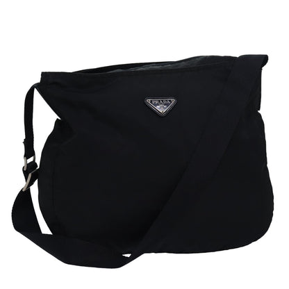 PRADA Shoulder Bag Nylon Black Auth bs16146