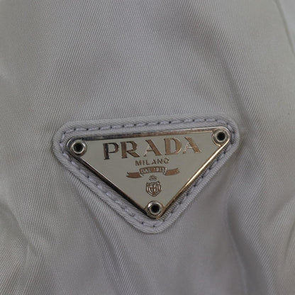 PRADA Shoulder Bag Nylon Gray Auth bs16164