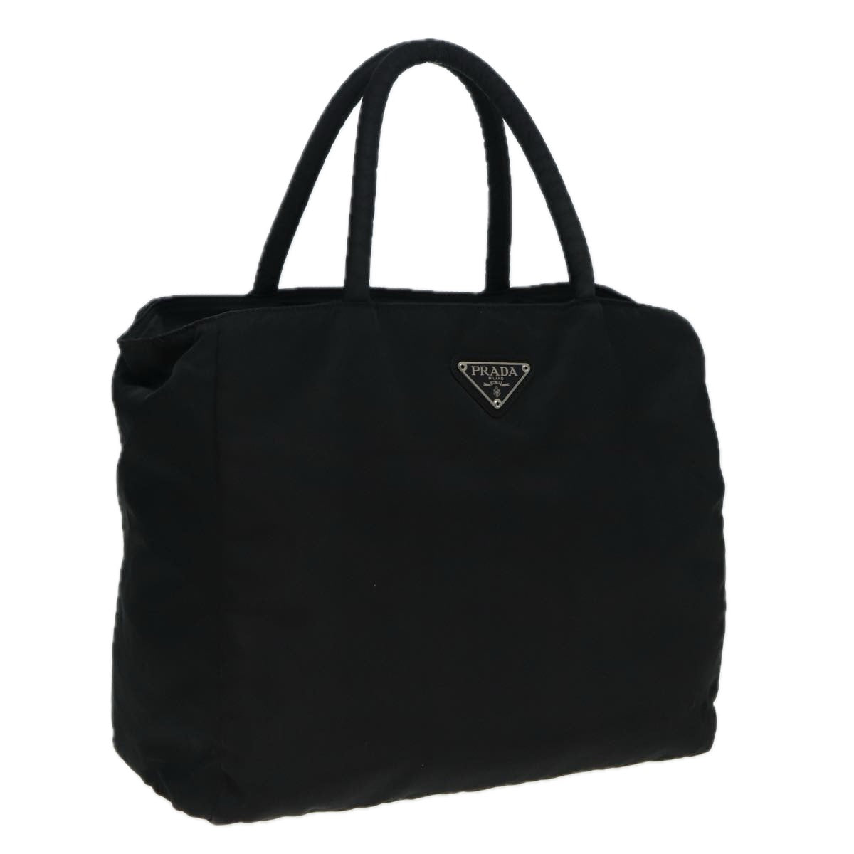 PRADA Hand Bag Nylon Black Auth bs16170