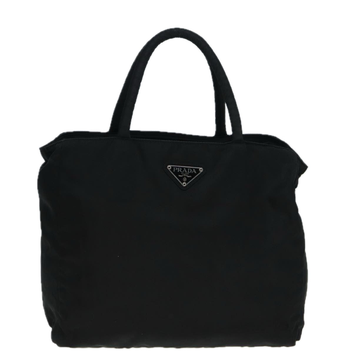 PRADA Hand Bag Nylon Black Auth bs16170