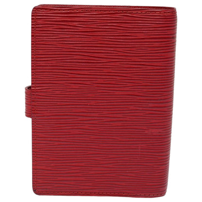 LOUIS VUITTON Epi Agenda PM Day Planner Cover Red R20057 LV Auth bs16184