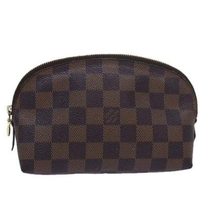 LOUIS VUITTON Damier Ebene Pochette Cosmetic PM Pouch N47516 LV Auth bs16212