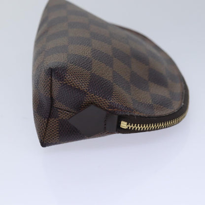 LOUIS VUITTON Damier Ebene Pochette Cosmetic PM Pouch N47516 LV Auth bs16212