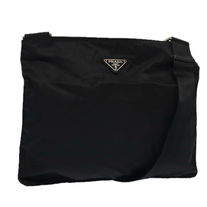 PRADA Shoulder Bag Nylon Black Auth bs16307