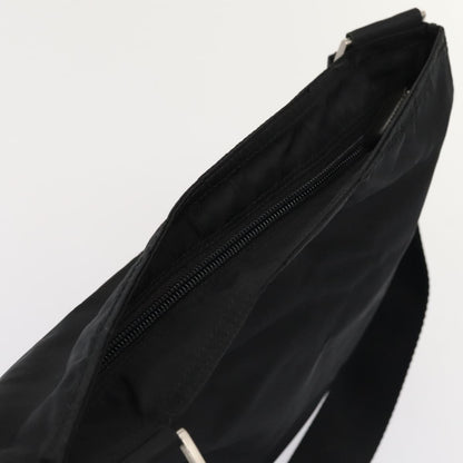 PRADA Shoulder Bag Nylon Black Auth bs16307