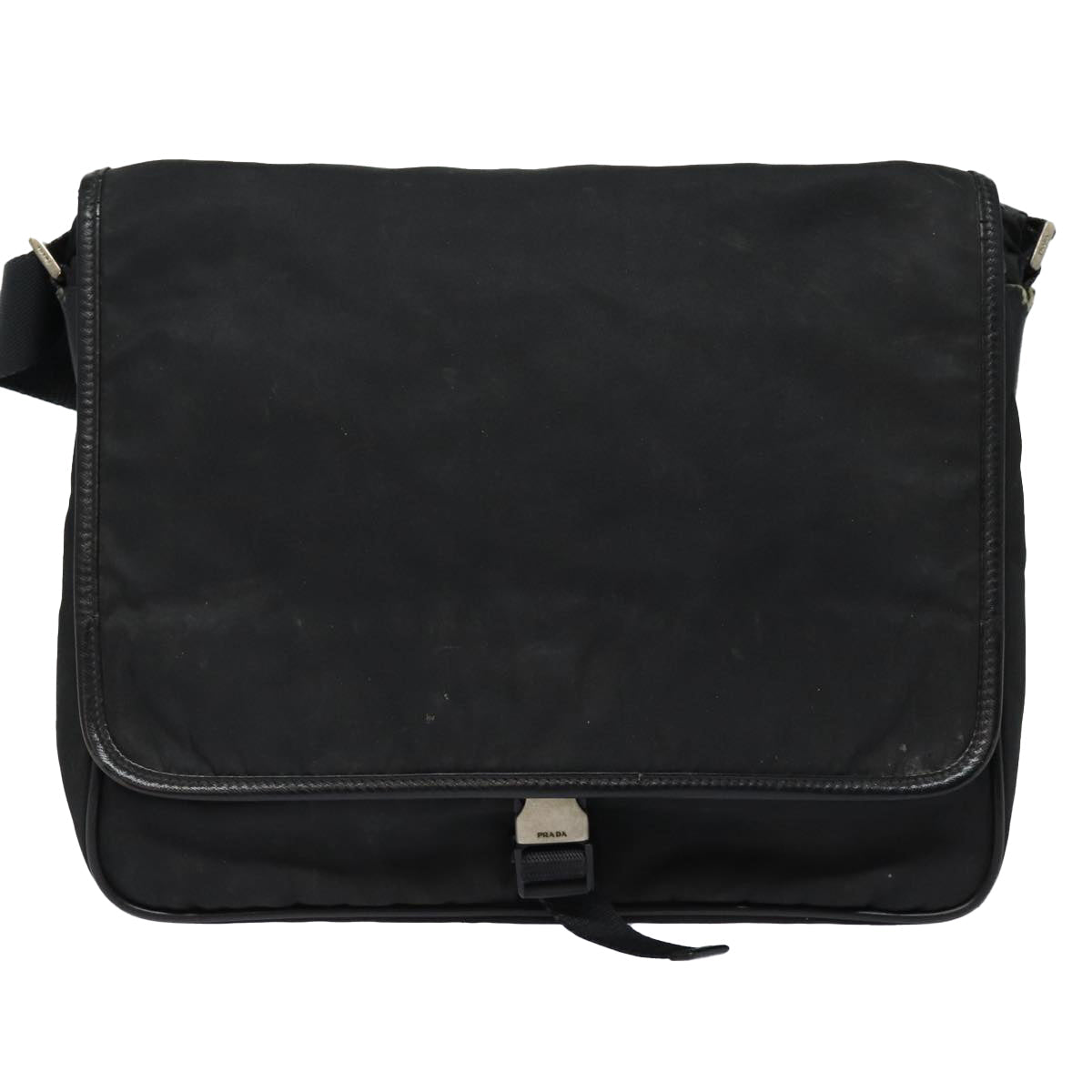 PRADA Shoulder Bag Nylon Black Auth bs16316