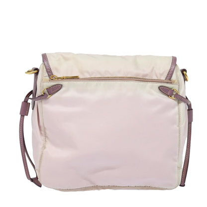PRADA Shoulder Bag Nylon Pink Auth bs16348