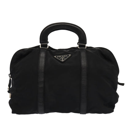 PRADA Hand Bag Nylon Black Auth bs16351