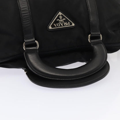 PRADA Hand Bag Nylon Black Auth bs16351