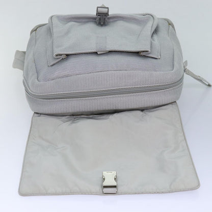 PRADA Sports Shoulder Bag Nylon Gray Auth bs16388